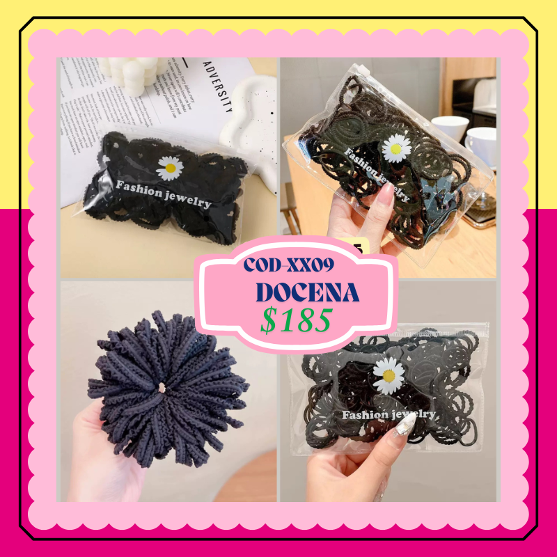liga negra en bolsa ziploc, codigo XX09