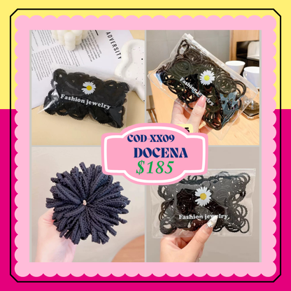 liga negra en bolsa ziploc, codigo XX09