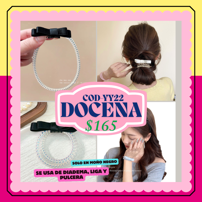 liga-diadema con moño, codigo W-YY22