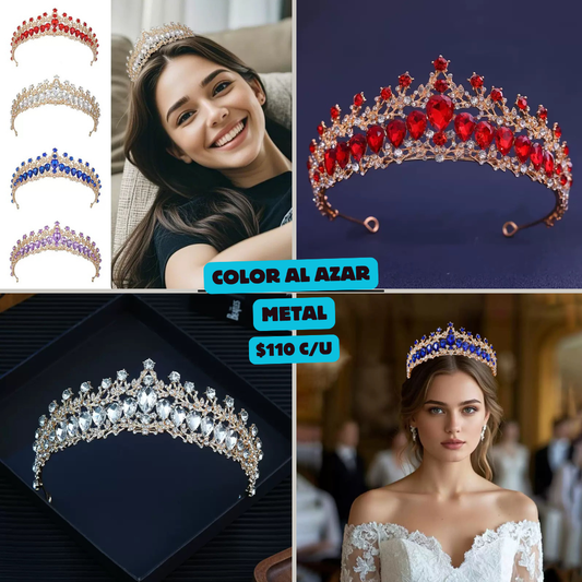 corona colores al azar, codigo a254