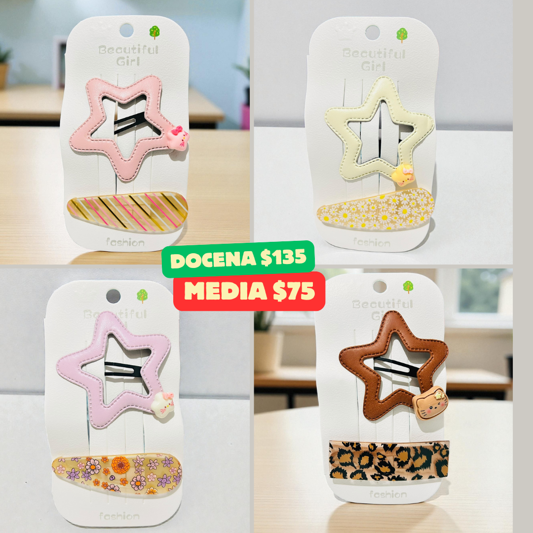 cuca de estrella con cuca de diseño, codigo a401