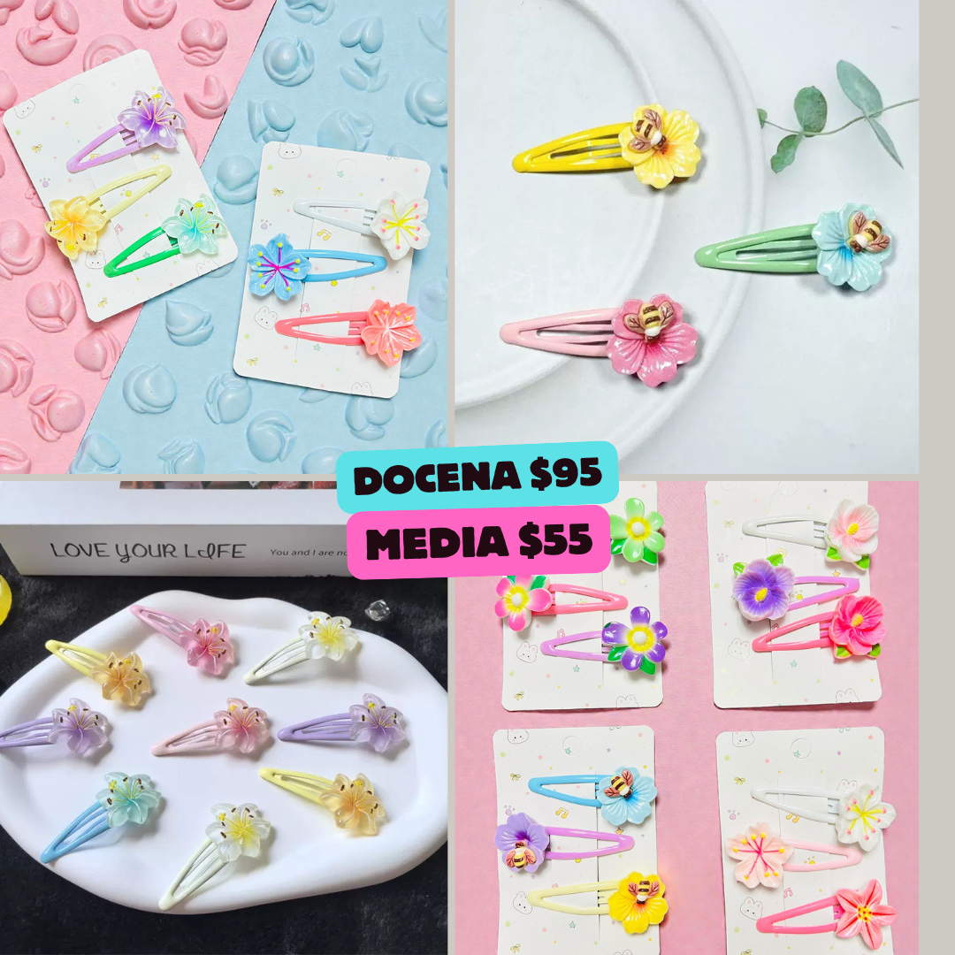 set de cucas de flores, codigo a39