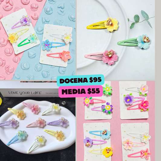 set de cucas de flores, codigo a39
