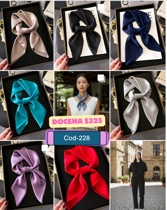Pashmina tipo seda, colores variados y se surten al azar, codigo a228