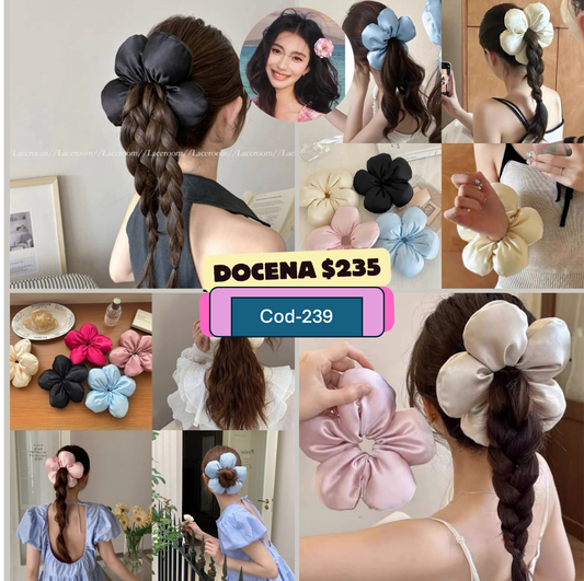 Scrunchie gigante acolchonado, codigo a239