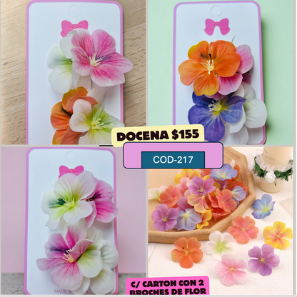 flores empares de colores, codigo a711