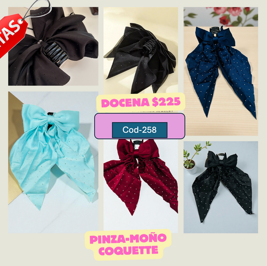 pinza de moño coquetee, codigo a258