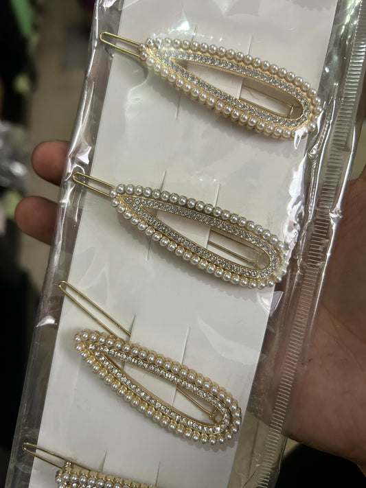 Pasador perla, 6 piezas