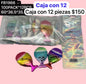 paquete de 12 brochas de pez, codigo fb1966
