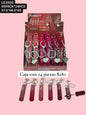 Labial liquido con llavero, caja con 24 piezas, codigo LG3935