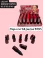 caja con 24 labiales en barra matte, codigo ls2347