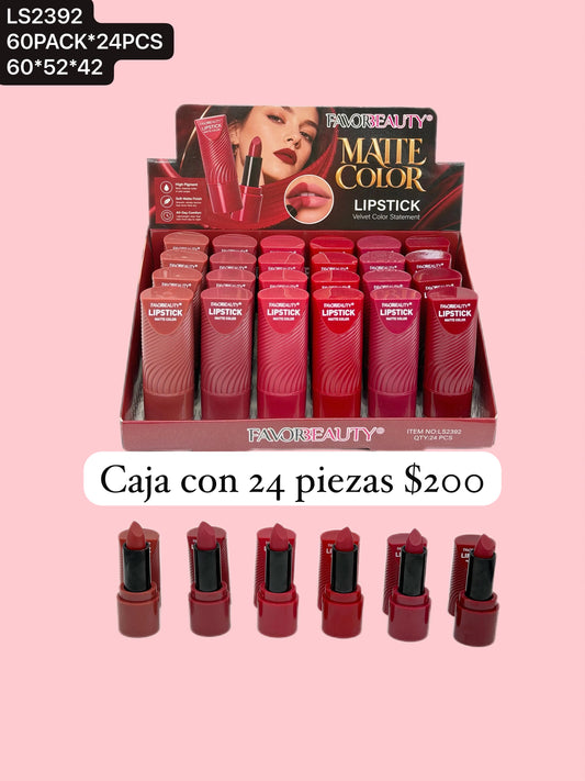Labial, caja con 24 piezas, codigo LS2392