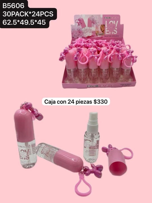 caja con 24 fijadores de maquillaje, codigo b5606