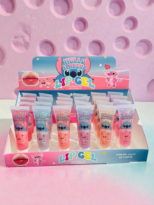 set de 6 gloss stich, codigo a296