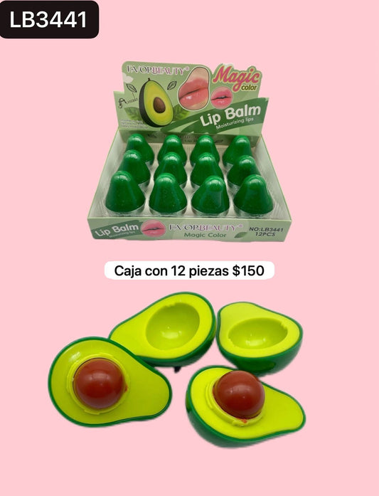paquete de 12 balsamos de aguacate, codigo lb3441