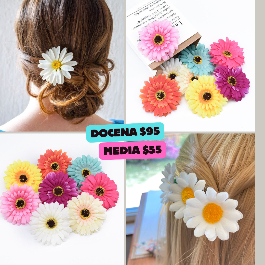 broches de margaritas, codigo a147