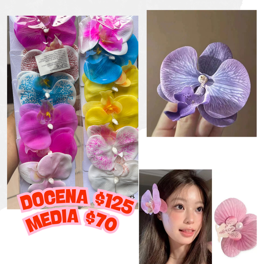 Pasadores de flor tipo natural, codigo a217