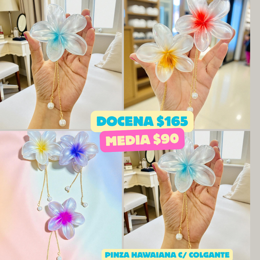 pinza hawaiana con colgante, codigo a285
