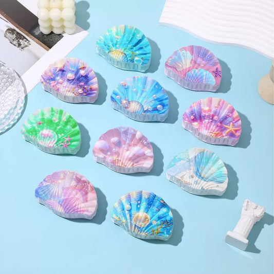 pinza de conchas con diseños, codigo a163bis