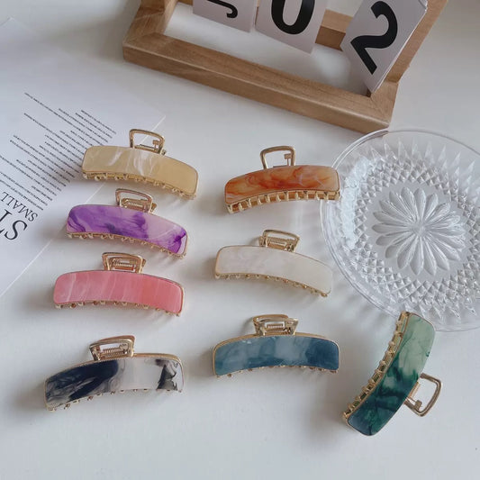 pinza de acrilico con metal, codigo a142