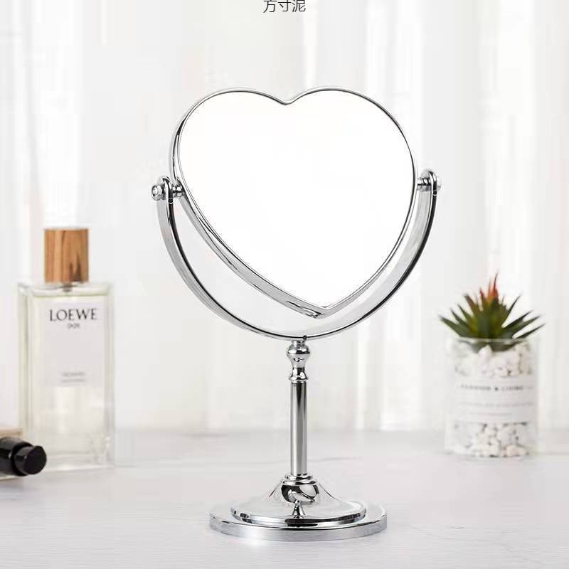 Espejo metálico, corazon o redondo, codigo AB7