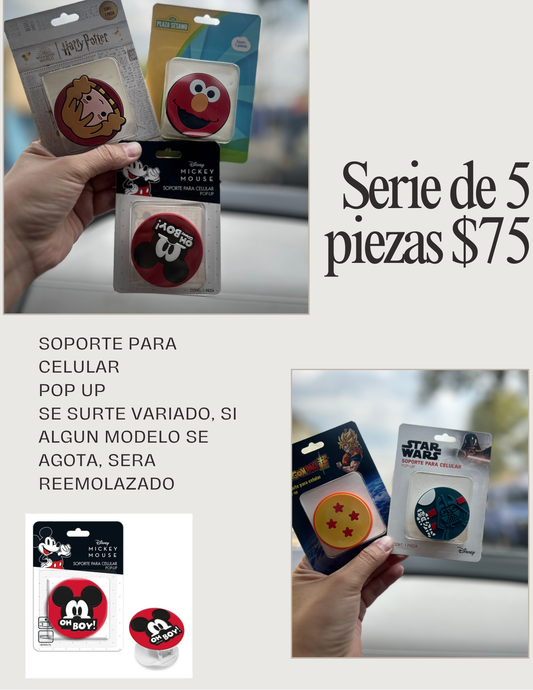 serie de 5 soportes para celular variado código a906