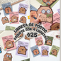 Serie de 4 libretas de postic, codigo a80