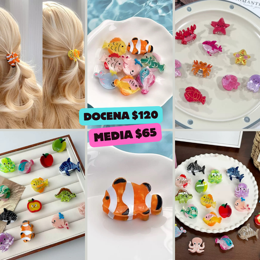 pinzas mini de mar, de acrilico, codino a30