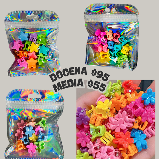 Bolistas con mini pinzas variadas, codigo a68