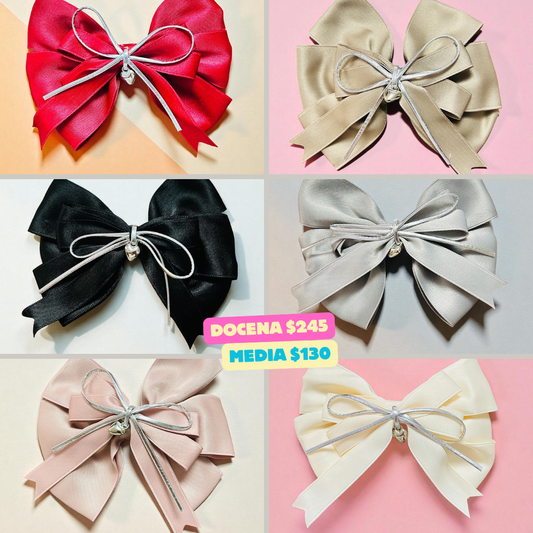 moño premium con detalles de corazon codigo a409