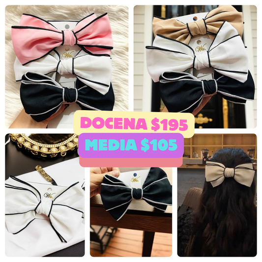 Moño con orilla negra, codigo a22bis