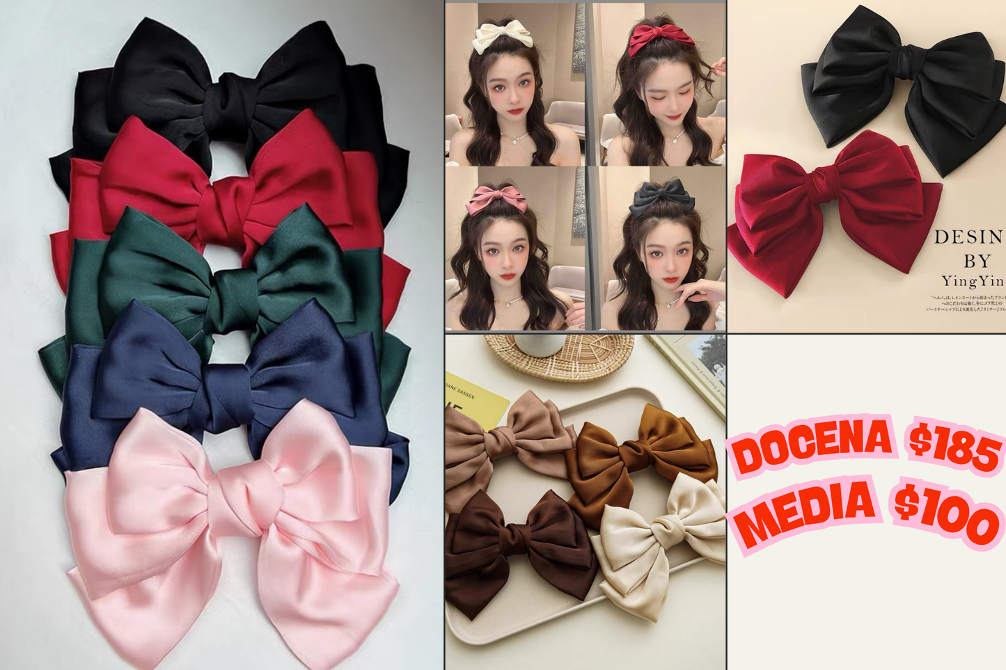 Moño satin corton, codigo a299