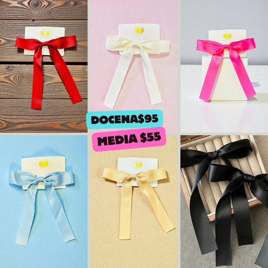 moño corto de colores