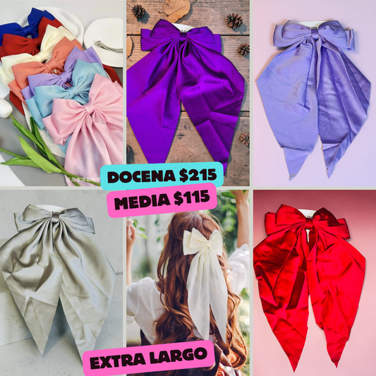 moño extra largo de colores codigo a229