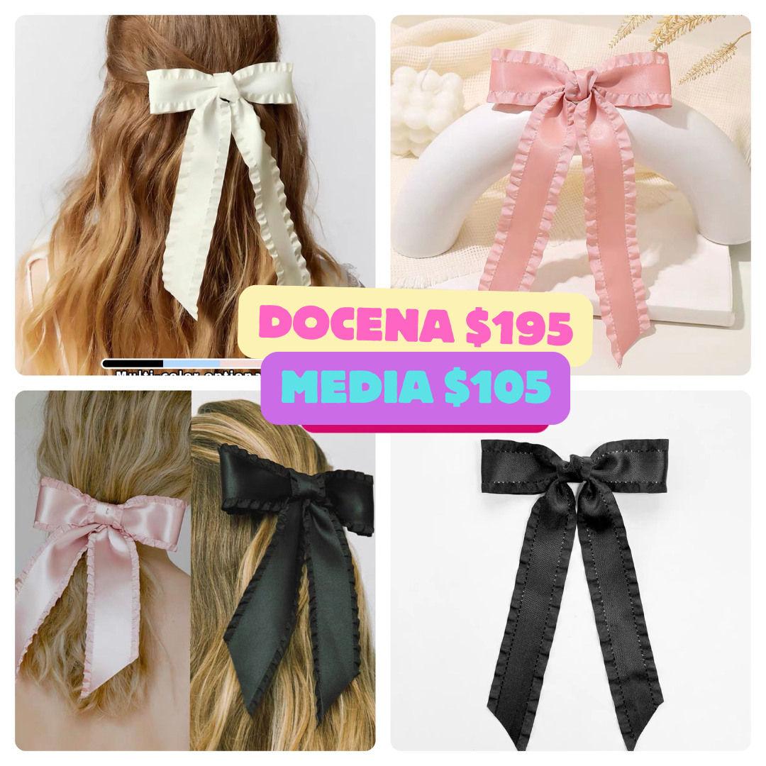 moño delgado con orilla, codigo a62BIS