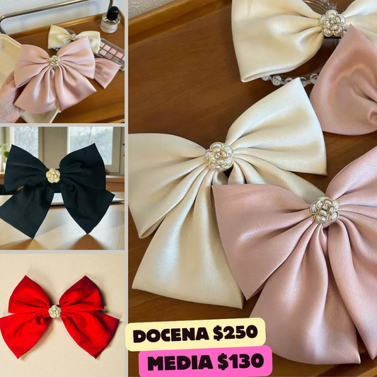 moño conflor de perla en medio, codigo a40