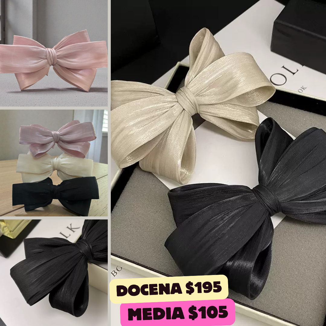 Moño satinado en 3 tonos, codigo a817bis