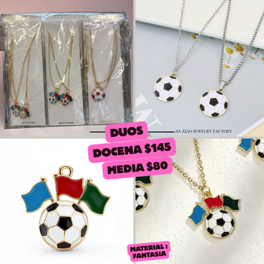 duos de collar de futboll, fantasia, codigo a56bis
