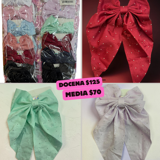 moño corto con destello,codigo a21