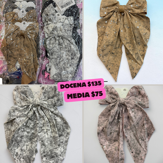 moño con destellos y estrellas codigo a111