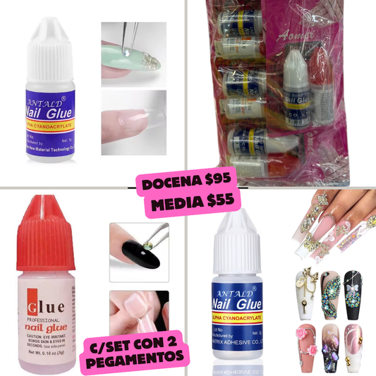 set de 2 pegamentos c/u, codigo a46bis-2