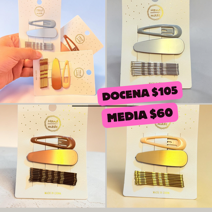 cucas con pasadores metalicos, codigo a235