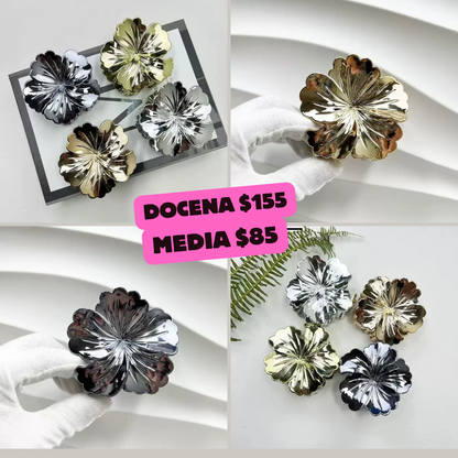 pinza de flores metalica