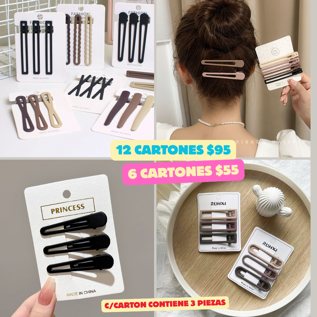 pasador en cartón tonos cafe y negro, codigo a223