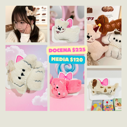 Broches de perrito de peluche, codigo a21