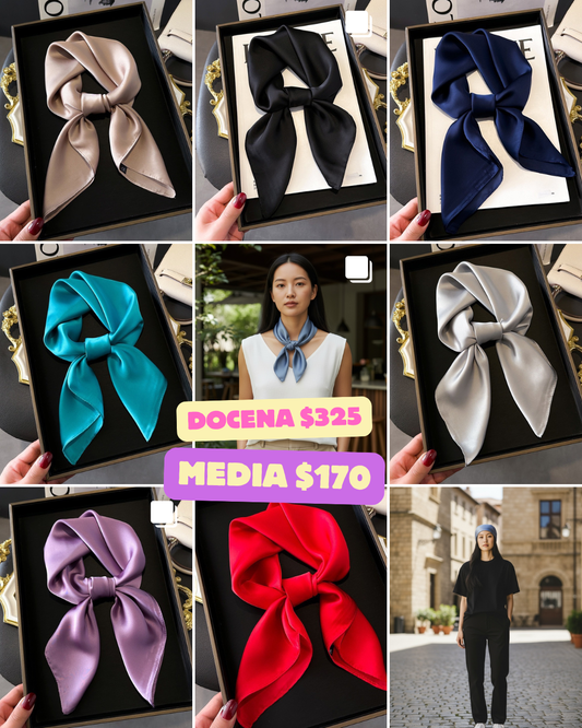 Pashmina tipo seda, colores variados y se surten al azar, codigo a102