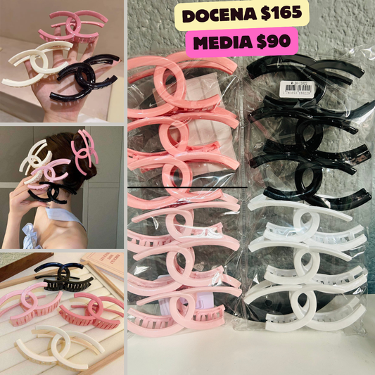 Pinza tipos Chanel en colores, codigo a156bis