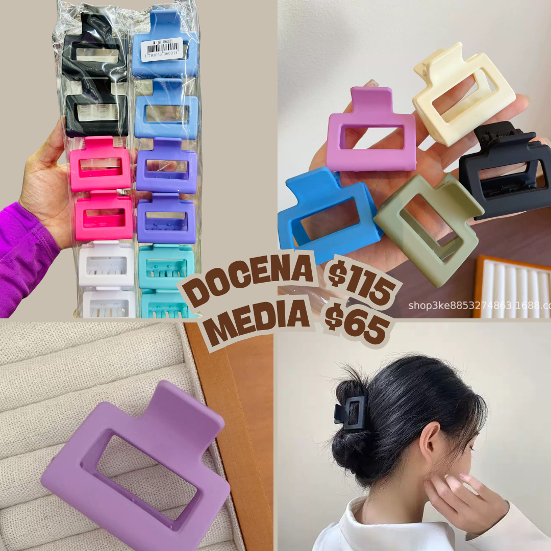 pinza cuadrada de colores, codigo a160bis