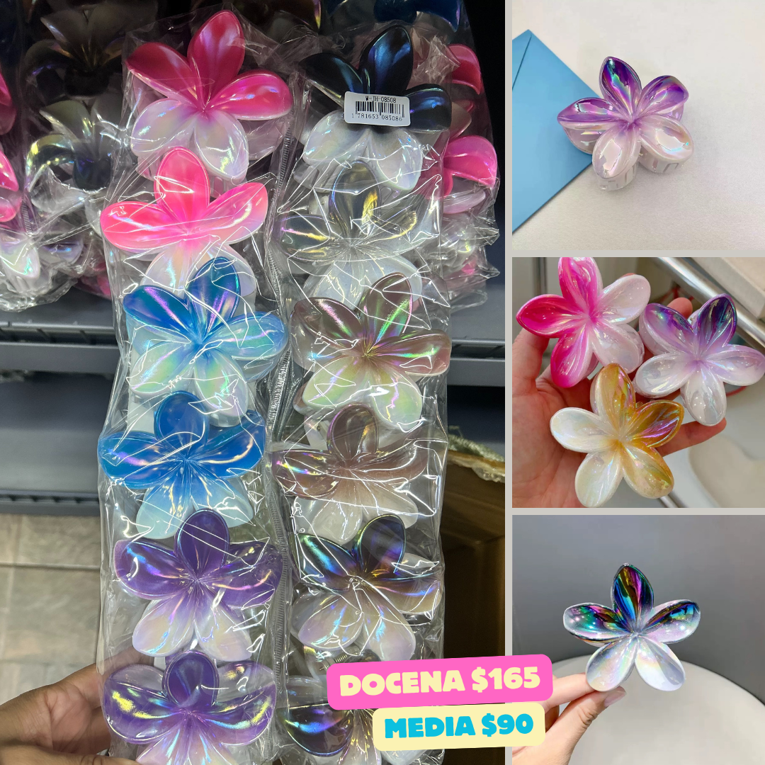 pinza hawaiana 2 tonos, codigo a802