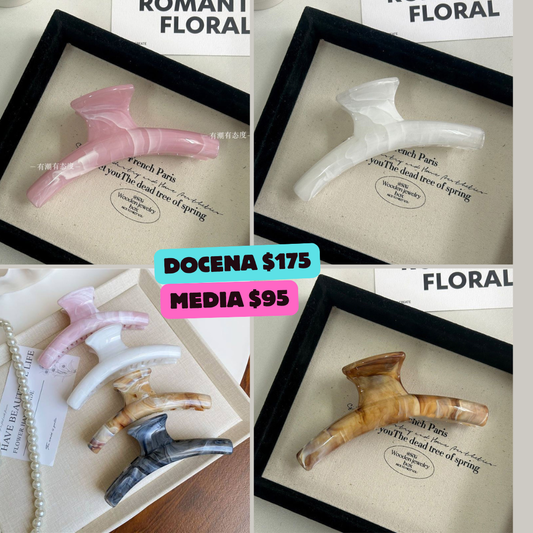 pinza larga marmoleada, codigo a289